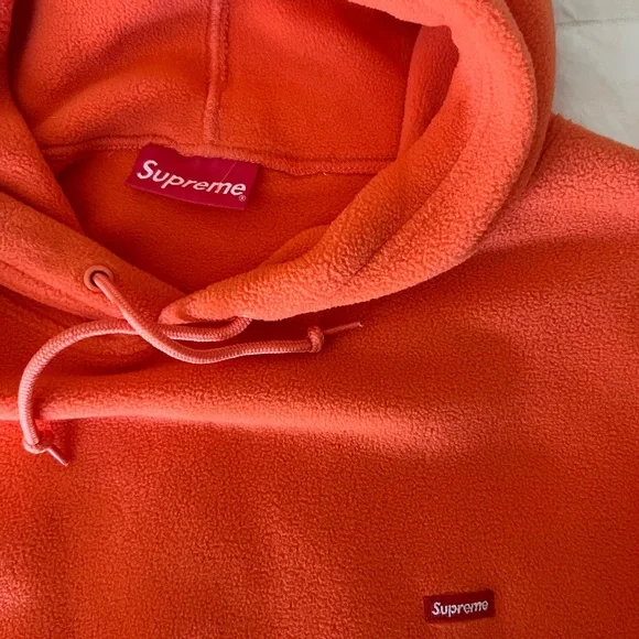 Supreme Polartec hooded fleece sweatshirt. - Picture 2 of 3